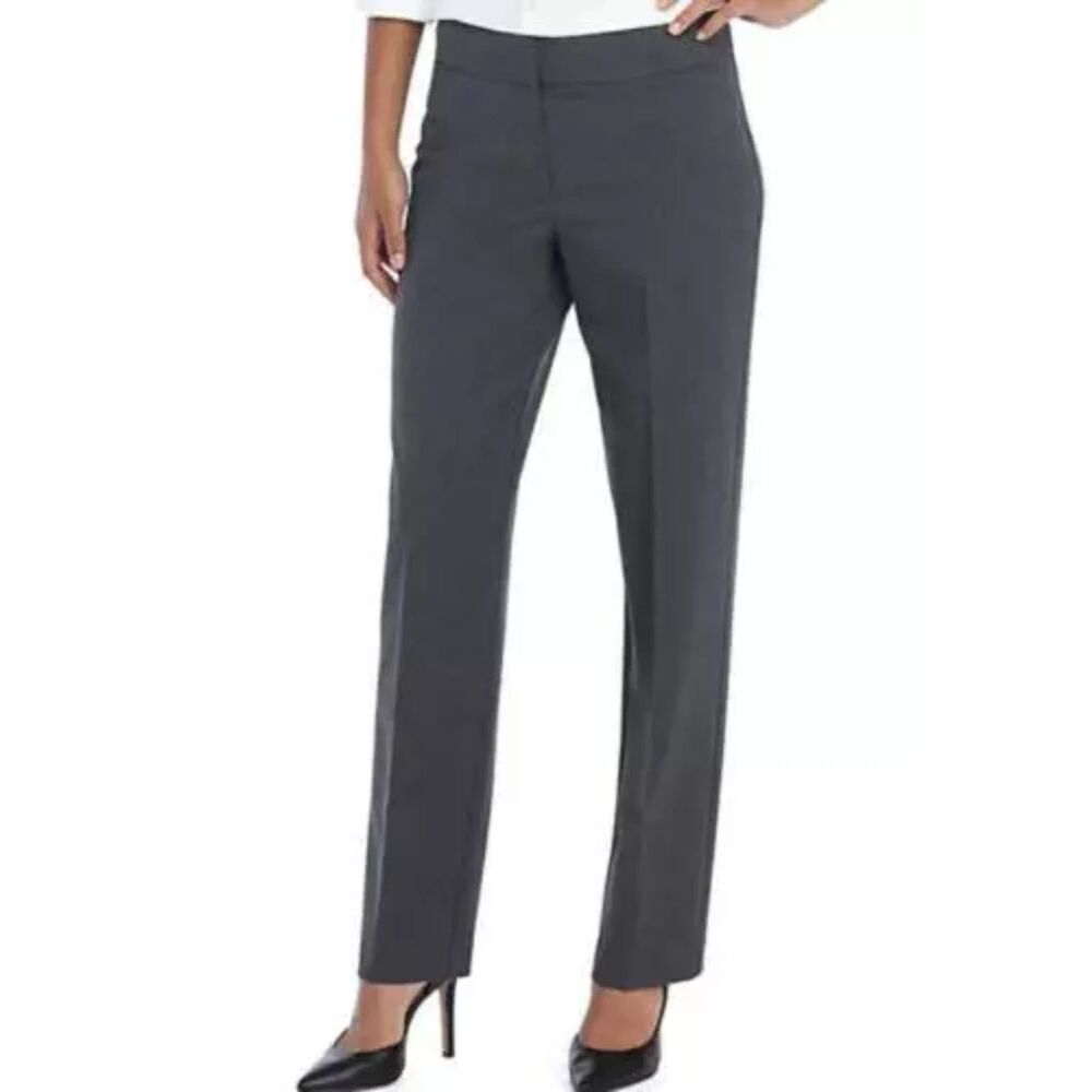 The Limited Collection Grey Essentials Signature Straight Pant Sz 6 NWT